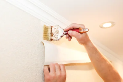 Pose de papier peint à Givonne — revêtements muraux et toiles de verre